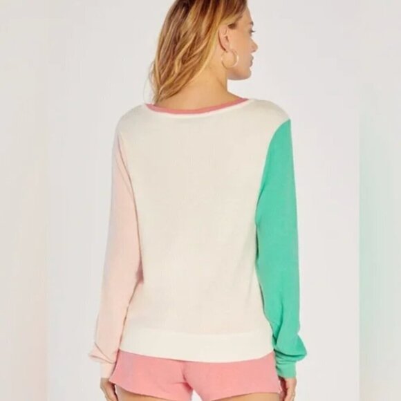 Wildfox size S Backseat Bingo baggy beach jumper sweatshirt NWT - Picture 3 of 8
